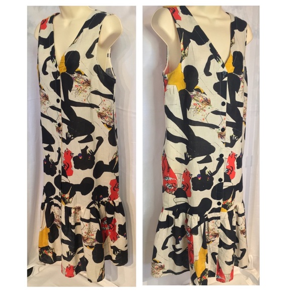 Gorman x Jamilla Okub Sketchbook dress. Size 12 - Picture 3 of 12